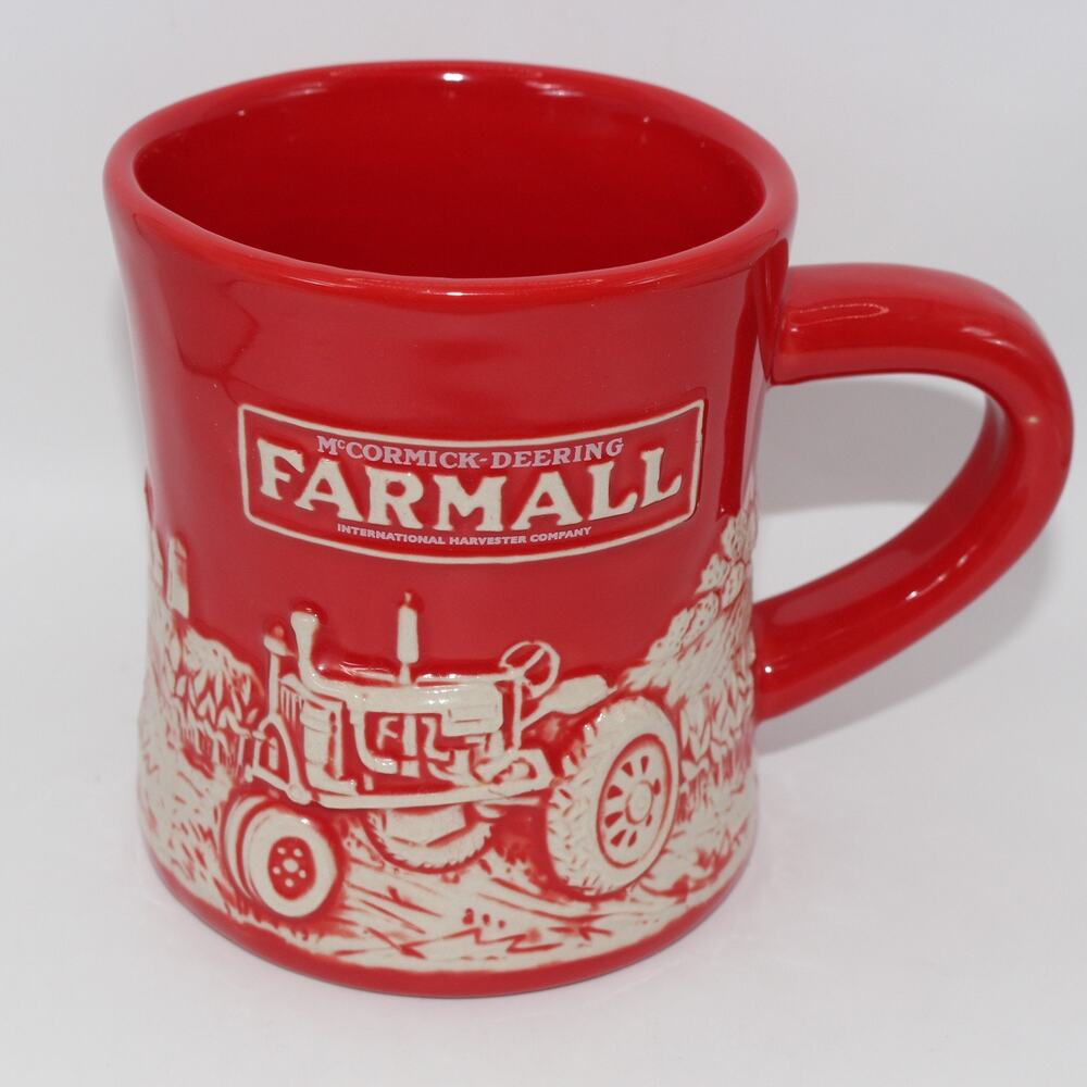 McCormick Farmall F-20 Tractor Raised Relief Diner Mug Ceramic 12 oz